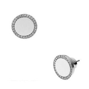 Elegant Michael Kors Silver Stud Earrings